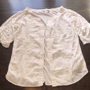 Beautiful button up white shirt